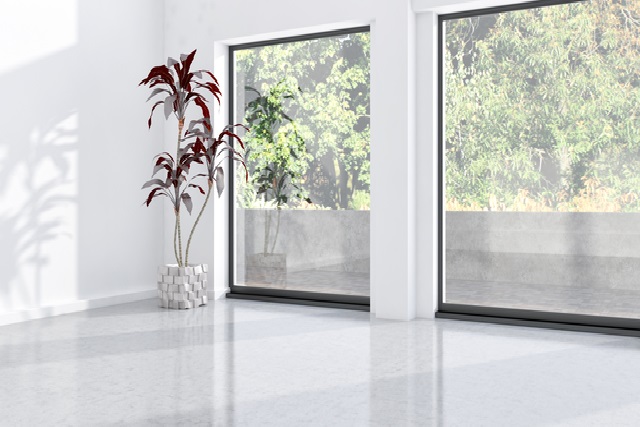 Professionelle Montage von Fenstern